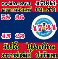 แนวทางหวยลาว 23/3/63 ชุดที่6