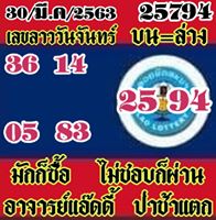 แนวทางหวยลาว 30/3/63 ชุดที่8