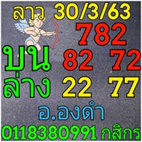 แนวทางหวยลาว 30/3/63 ชุดที่9