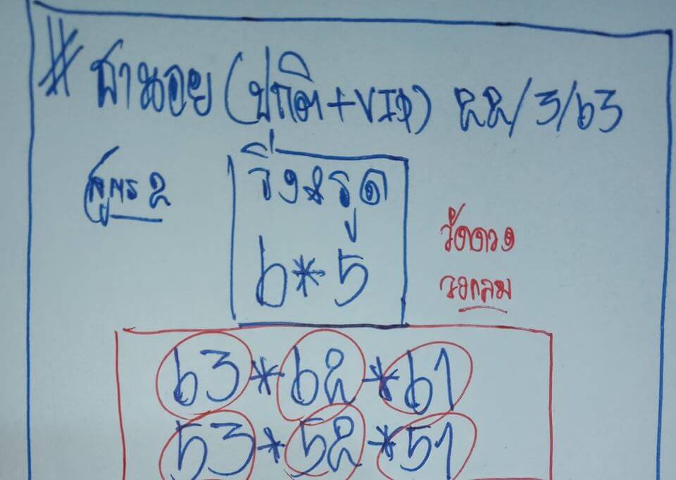 แนวทางหวยฮานอย 22/3/63 ชุดที่ 13