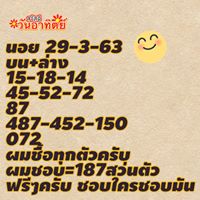 แนวทางหวยฮานอย 29/3/63 ชุดที่5