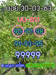 แนวทางหวยฮานอย 30/3/63 ชุดที่12