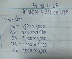 แนวทางหวยฮานอย 31/3/63 ชุดที่7