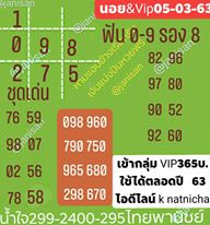 แนวทางหวยฮานอย 5/3/63 ชุดที่13