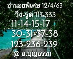 แนวทางหวยฮานอย 12/4/63 ชุดที่15