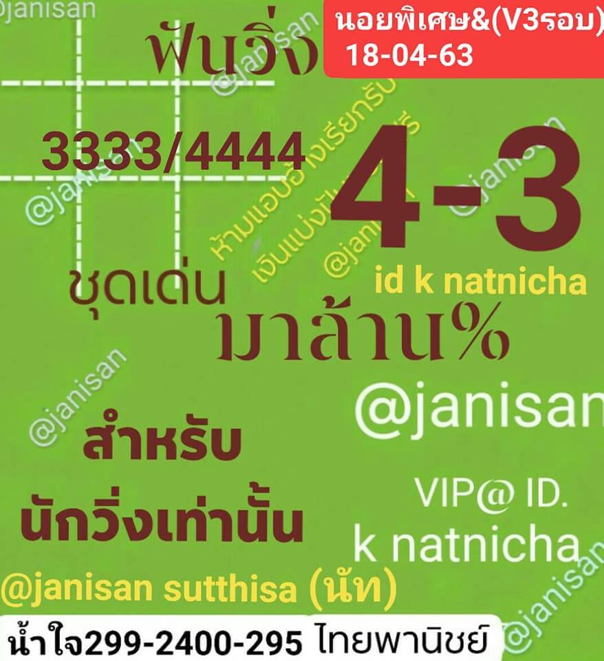 แนวทางหวยฮานอย 18/4/63 ชุดที่10