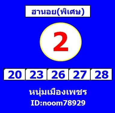 แนวทางหวยฮานอย 20/4/63 ชุดที่5