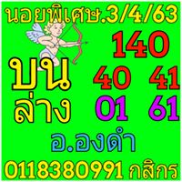 แนวทางหวยฮานอย 3/4/63 ชุดที่4