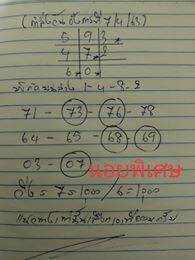 แนวทางหวยฮานอย 7-4-63 ชุดที่6