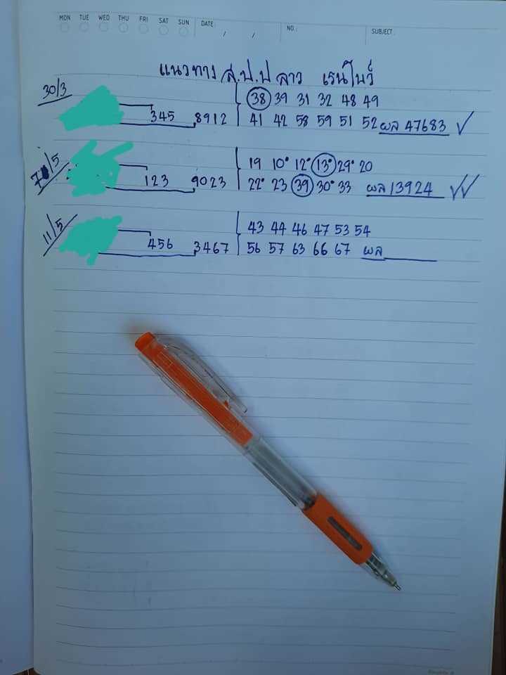 แนวทางหวยลาว11/5/63 ชุดที่6