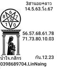 แนวทางหวยลาว 14/5/63 ชุดที่4