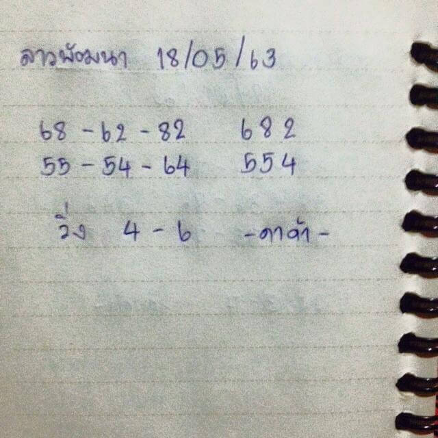 แนวทางหวยลาว 18/5/63 ชุดที่16