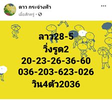 แนวทางหวยลาว 28/5/63 ชุดที่1