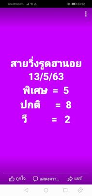 แนวทางหวยฮานอย 13/5/63 ชุดที่6