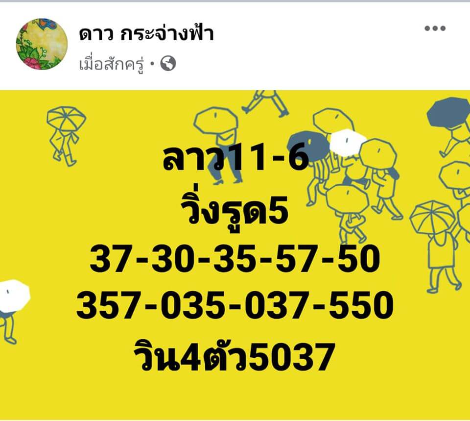 แนวทางหวยลาว 11/6/63 ชุดที่1