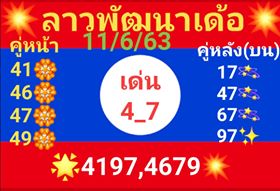 แนวทางหวยลาว 11/6/63 ชุดที่21