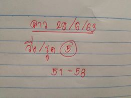 แนวทางหวยลาว 29/6/63 ชุดที่11