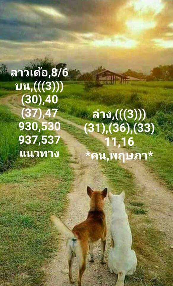 แนวทางหวยลาว 8/6/63 ชุดที่ 14