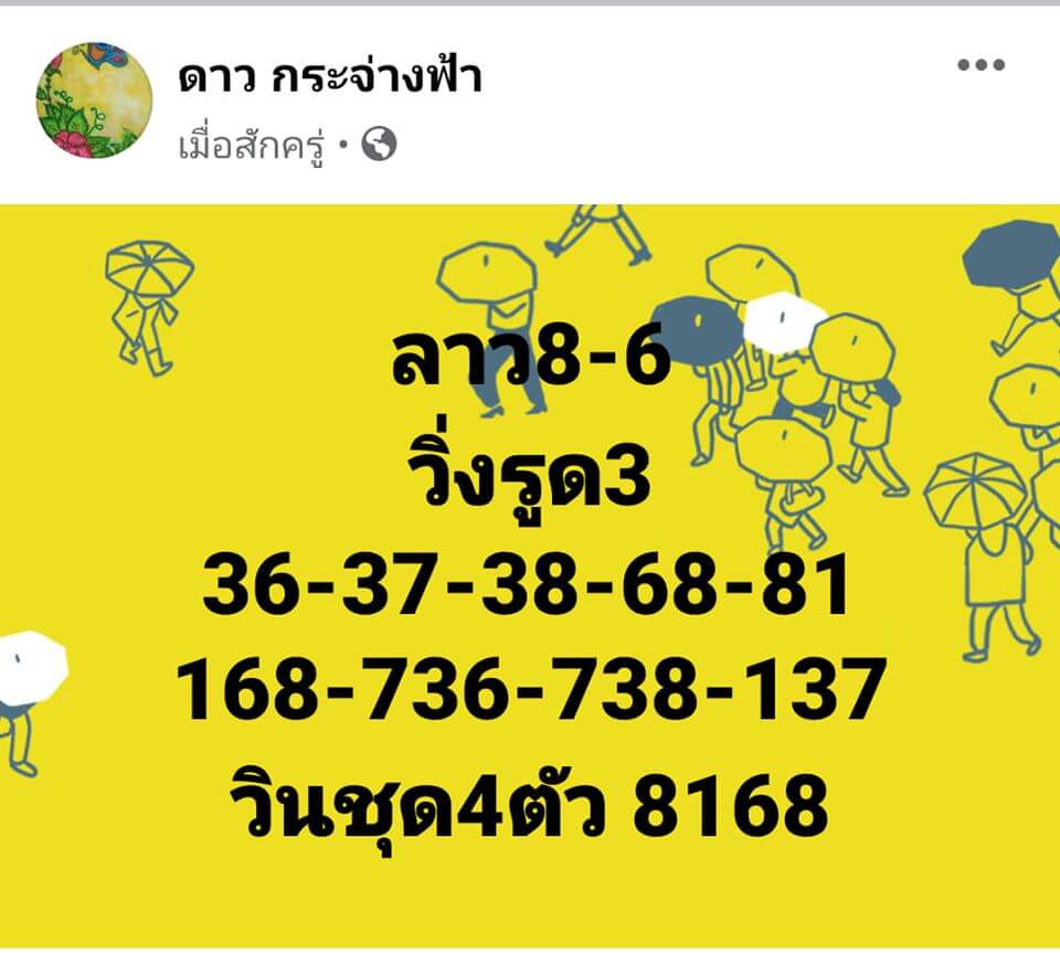 แนวทางหวยลาว 8/6/63 ชุดที่ 6