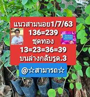 แนวทางหวยฮานอย 1/7/63 ชุดที่5