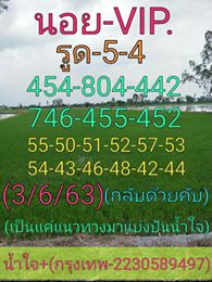 แนวทางหวยฮานอย 3/6/63 ชุดที่8