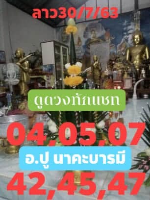 แนวทางหวยลาว 30/7/63 ชุดที่1