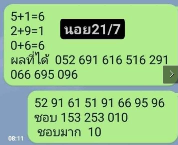 แนวทางหวยฮานอย 21/7/63 ชุดที่8