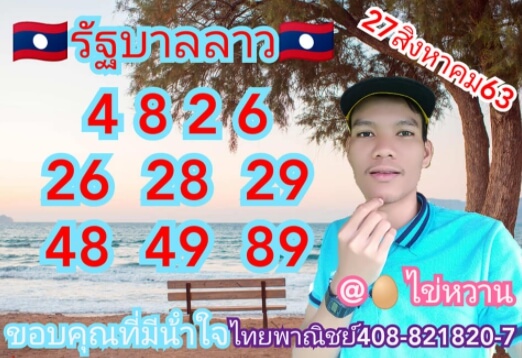 แนวทางหวยลาว 27/8/63 ชุดที่11