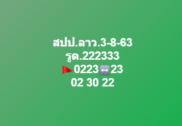 แนวทางหวยลาว 3/8/63 ชุดที่ 14