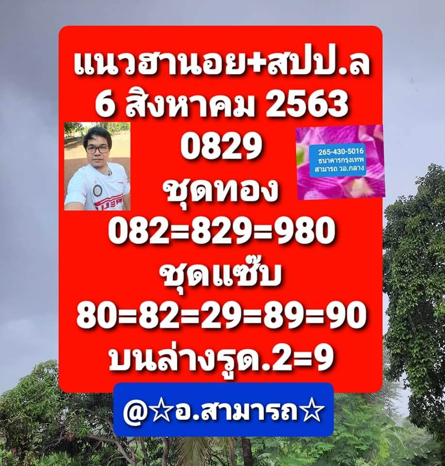 แนวทางหวยลาว 6/8/63 ชุดที่20