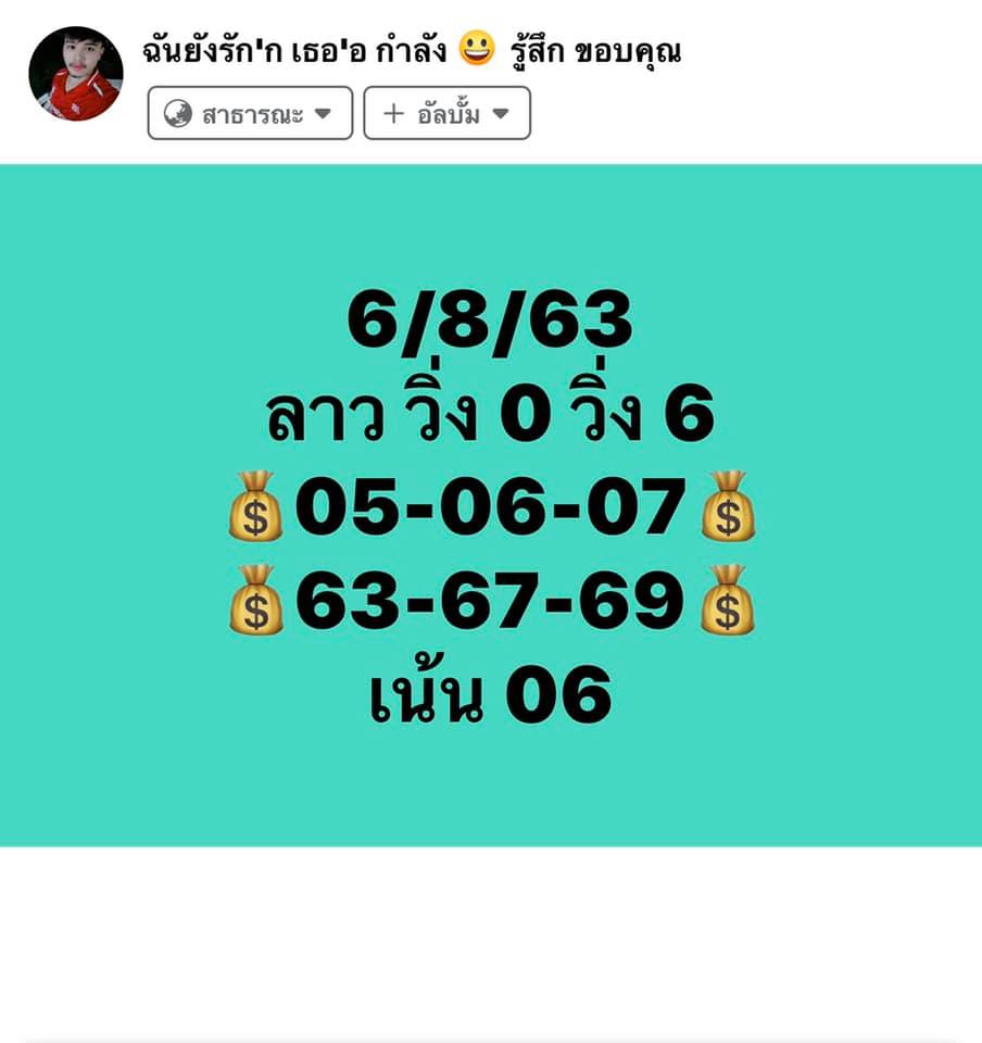 แนวทางหวยลาว 6/8/63 ชุดที่7