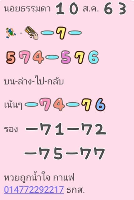 แนวทางหวยฮานอย 10/8/63 ชุดที่3