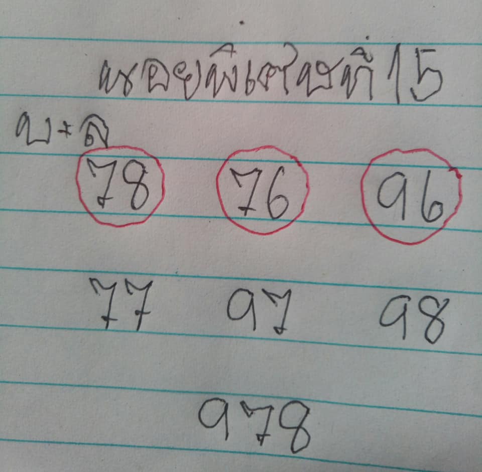 แนวทางหวยฮานอย 15/8/63 ชุดที่6