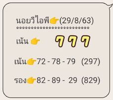 แนวทางหวยฮานอย 29/8/63 ชุดที่4