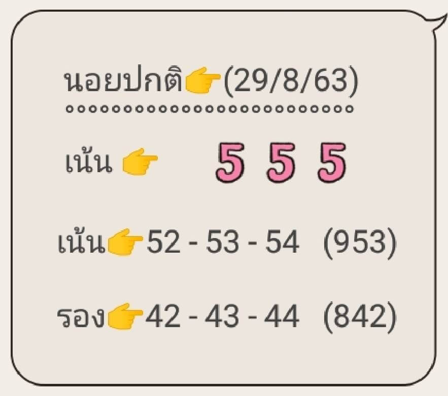 แนวทางหวยฮานอย 29/8/63 ชุดที่5