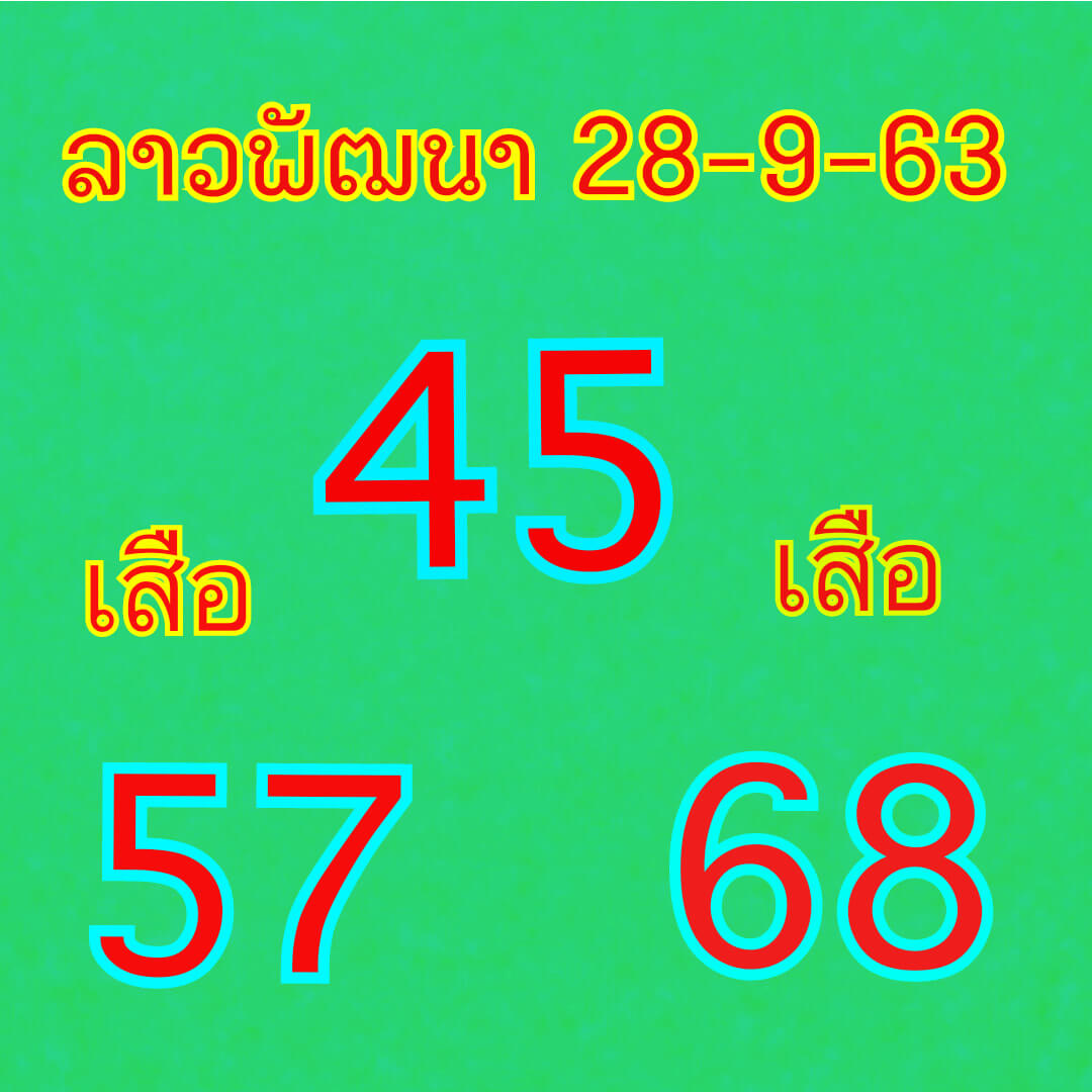 แนวทางหวยลาว 28/9/63 ชุดที่10