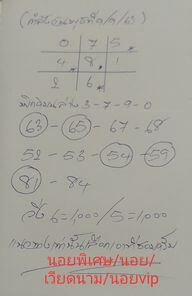 แนวทางหวยฮานอย 9/9/63 ชุดที่8