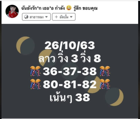 แนวทางหวยลาว 26/10/63 ชุดที่8