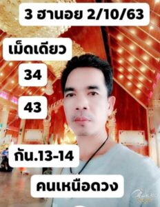 แนวทางหวยฮานอย 2/10/63 ชุดที่2