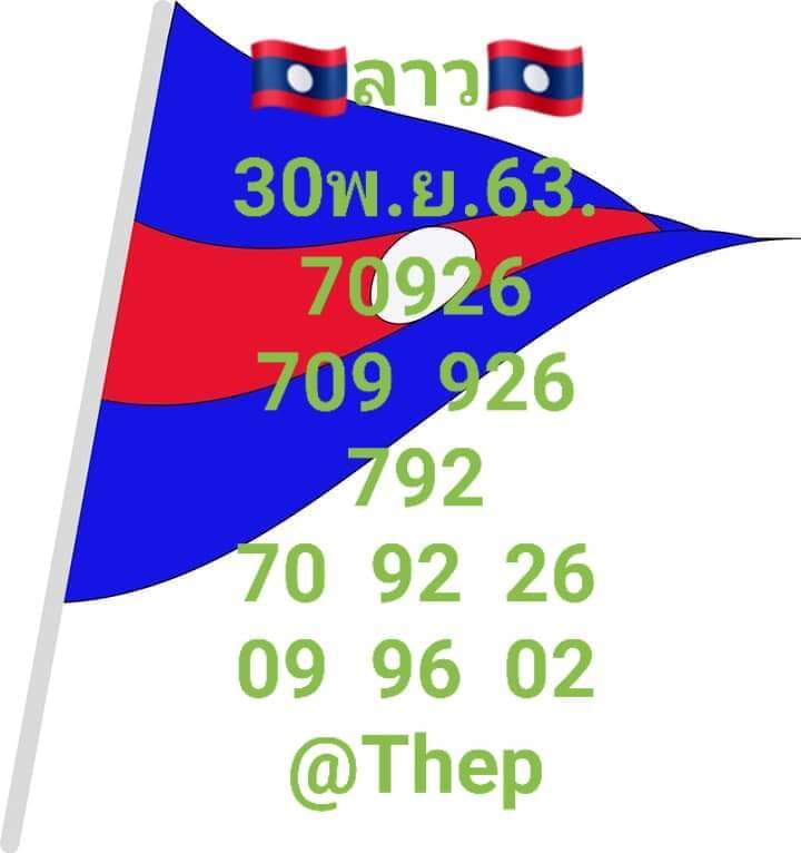 แนวทางหวยลาว 30/11/63 ชุดที่ 19