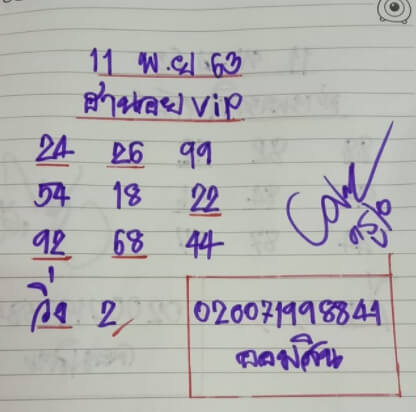 แนวทางหวยฮานอย 11/11/63 ชุดที่ 11