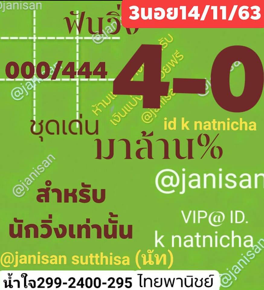 แนวทางหวยฮานอย 14/11/63 ชุดที่7