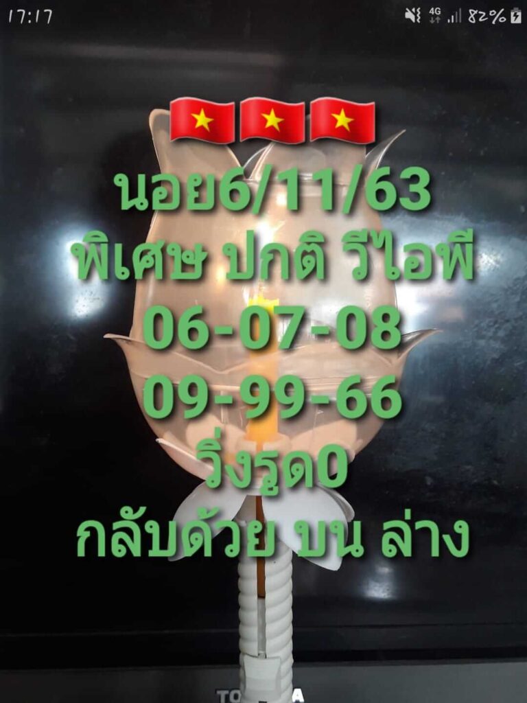 แนวทางหวยฮานอย 6/11/63 ชุดที่5