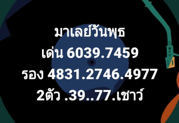 แนวทางหวยมาเลย์ 16/12/63 ชุดที่10