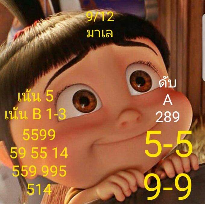 แนวทางหวยมาเลย์ 9/12/63 ชุดที่3