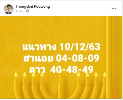 แนวทางหวยลาว 10/12/63 ชุดที่1