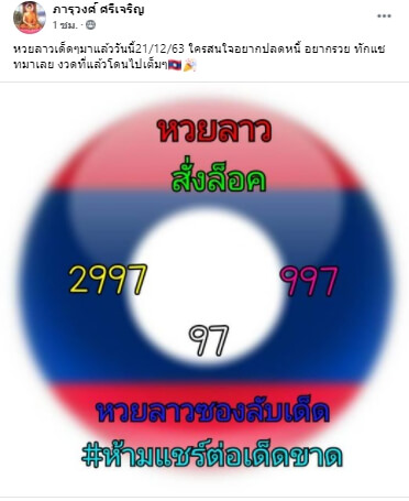 แนวทางหวยลาว 21/12/63 ชุดที่ 12