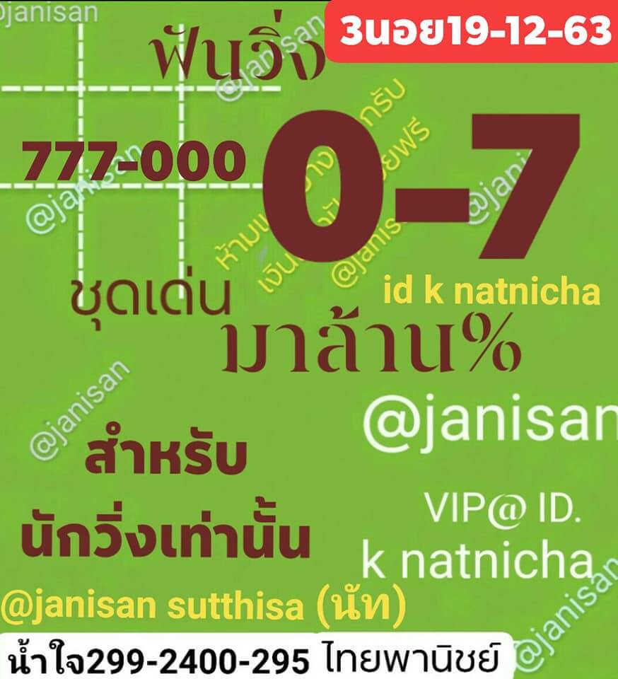 แนวทางหวยฮานอย 19/12/63 ชุดที่13