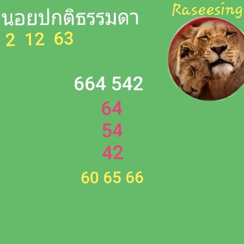 แนวทางหวยฮานอย 2/12/63 ชุดที่5