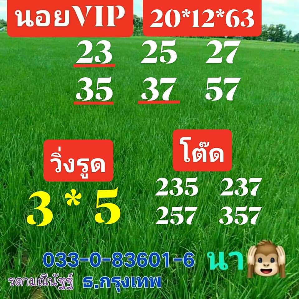 แนวทางหวยฮานอย 20/12/63 ชุดที่8